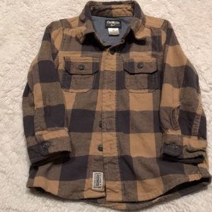 Boys button down flannel